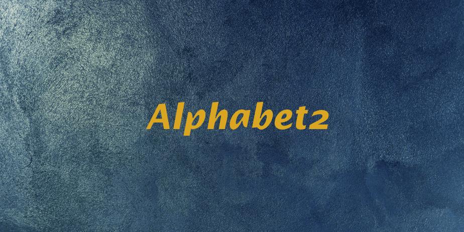 Fonte Alphabet2