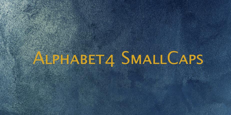 Fonte Alphabet4 SmallCaps