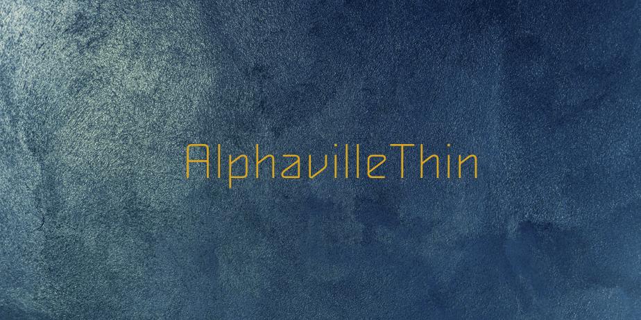 Fonte AlphavilleThin