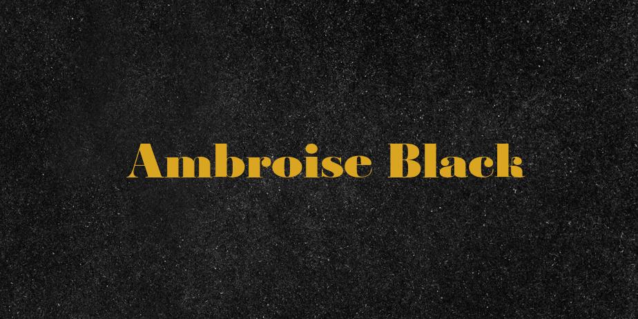 Fonte Ambroise Black