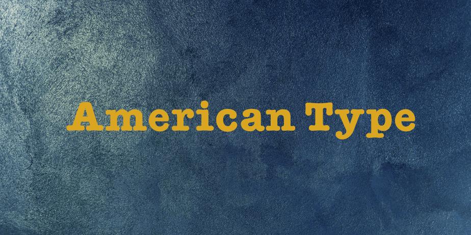 Fonte American Type