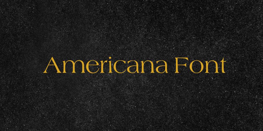 Fonte Americana Font