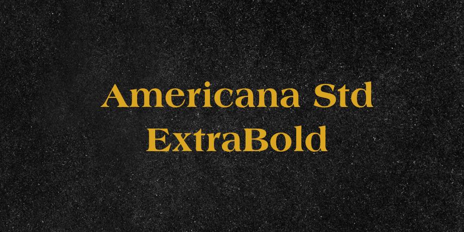 Fonte Americana Std ExtraBold