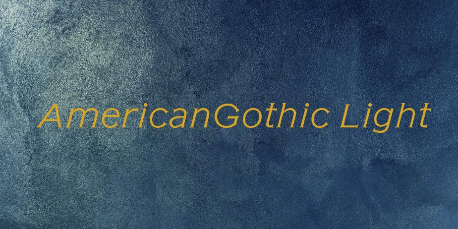 Fonte AmericanGothic Light