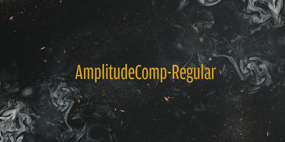 Fonte AmplitudeComp-Regular