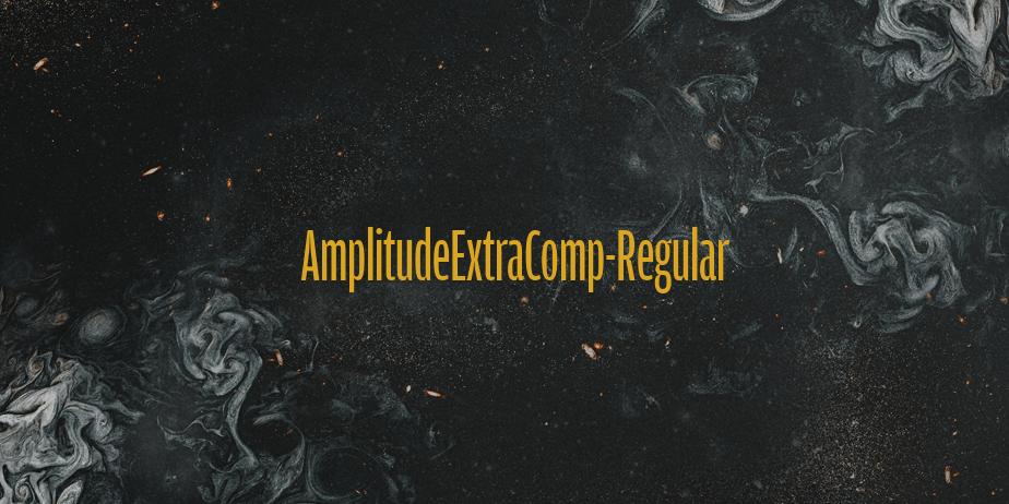 Fonte AmplitudeExtraComp-Regular