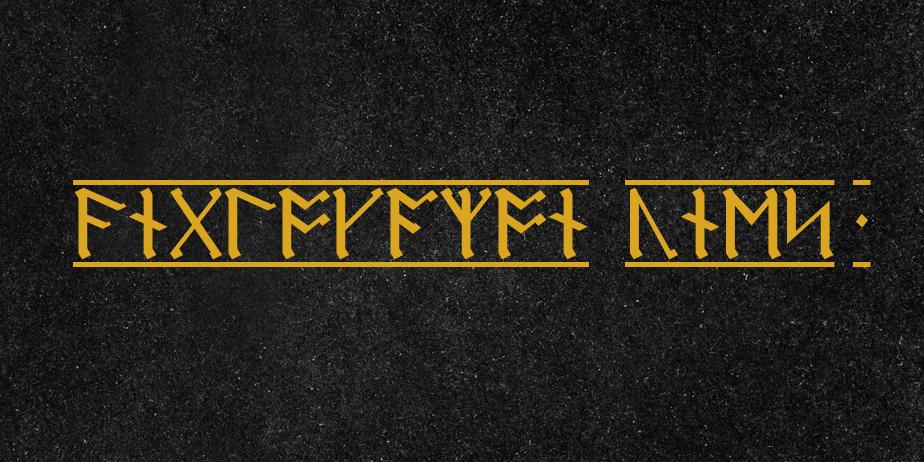 Fonte AngloSaxon Runes-1