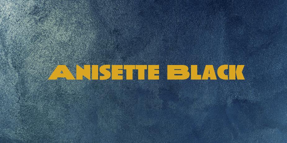 Fonte Anisette Black