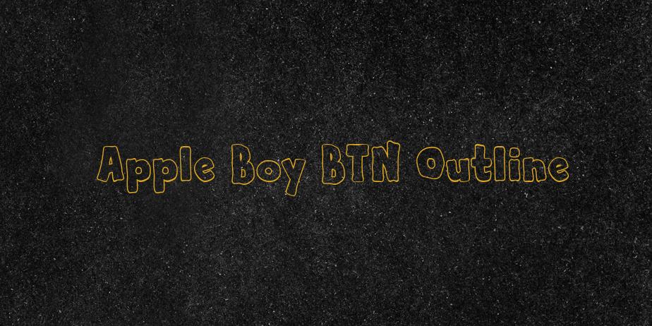Fonte Apple Boy BTN Outline