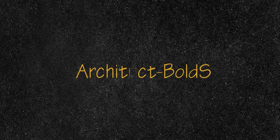 Fonte Architect-BoldS