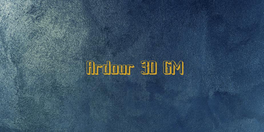 Fonte Ardour 3D GM