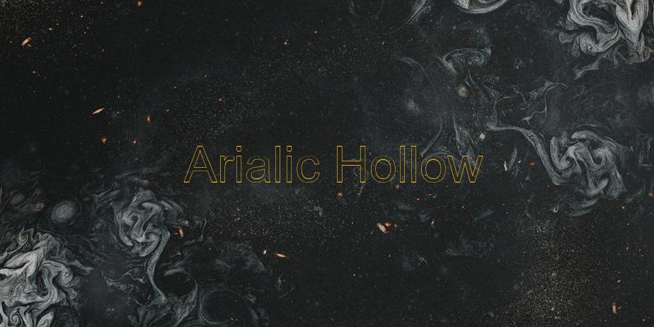 Fonte Arialic Hollow