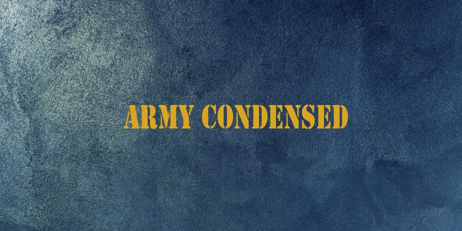 Fonte Army Condensed
