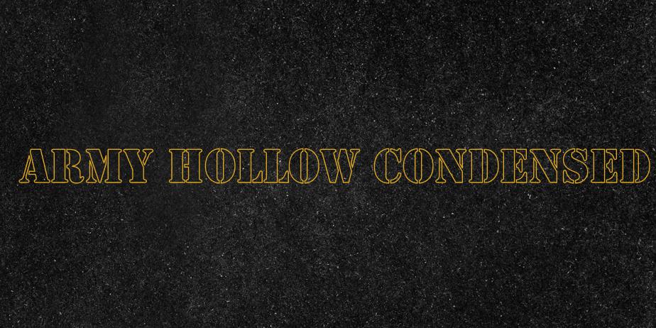Fonte Army Hollow Condensed