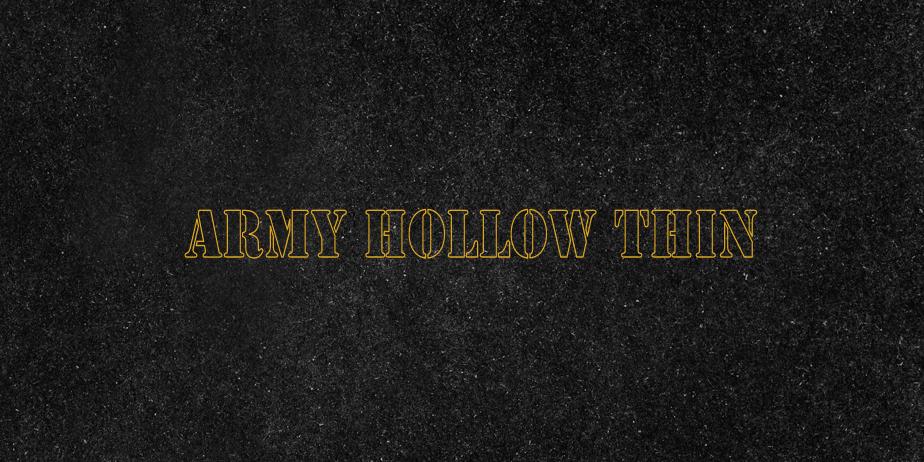 Fonte Army Hollow Thin