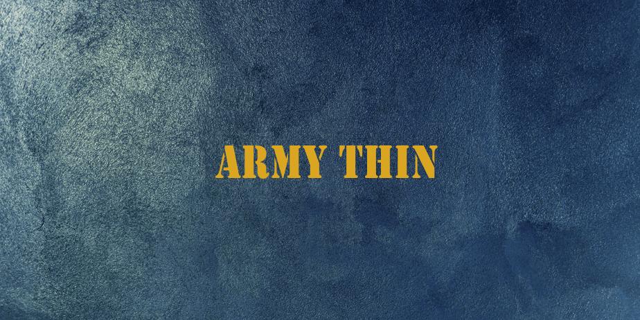 Fonte Army Thin