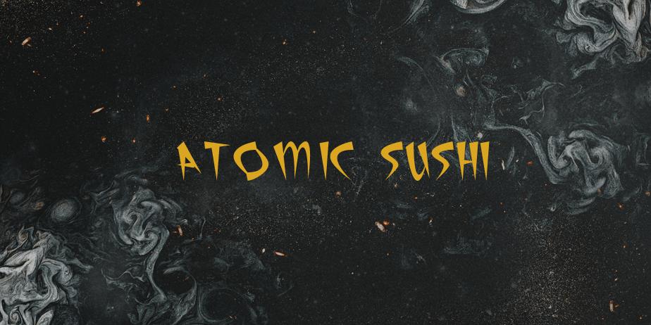 Fonte Atomic Sushi