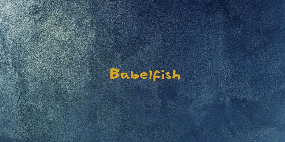 Fonte Babelfish