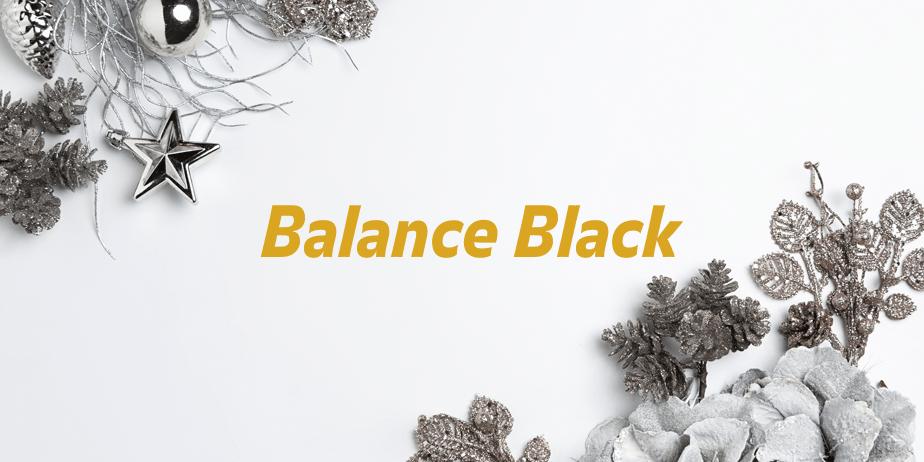 Fonte Balance Black