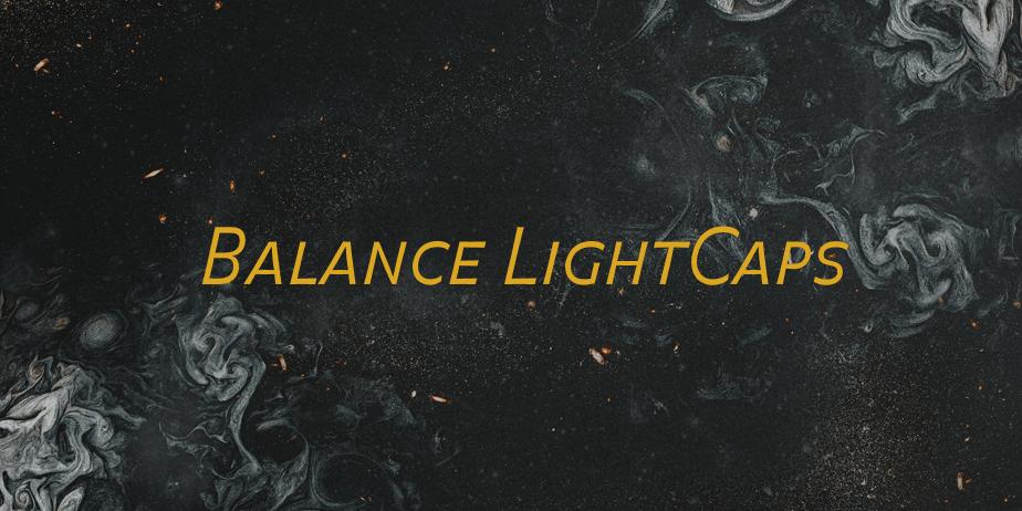 Fonte Balance LightCaps