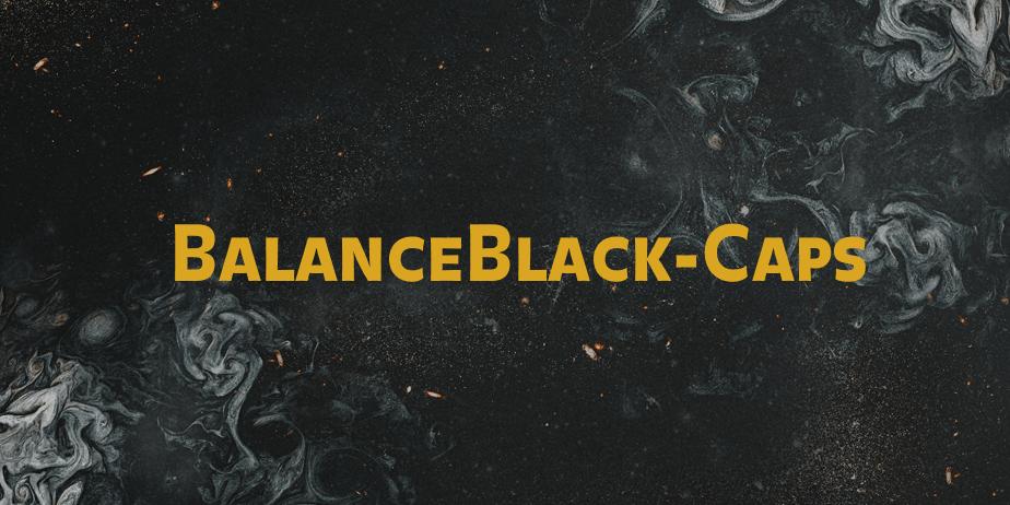 Fonte BalanceBlack-Caps