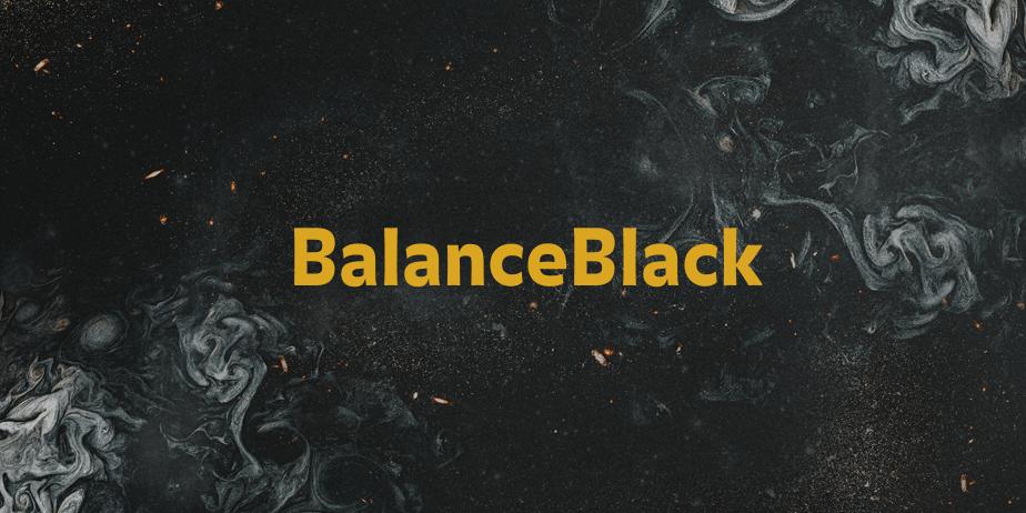 Fonte BalanceBlack