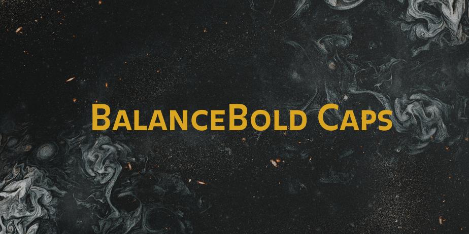 Fonte BalanceBold Caps