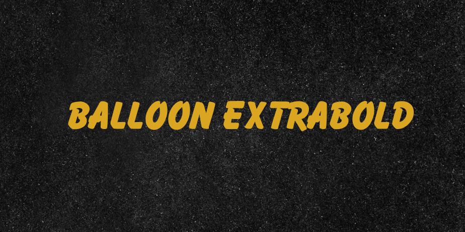 Fonte Balloon ExtraBold