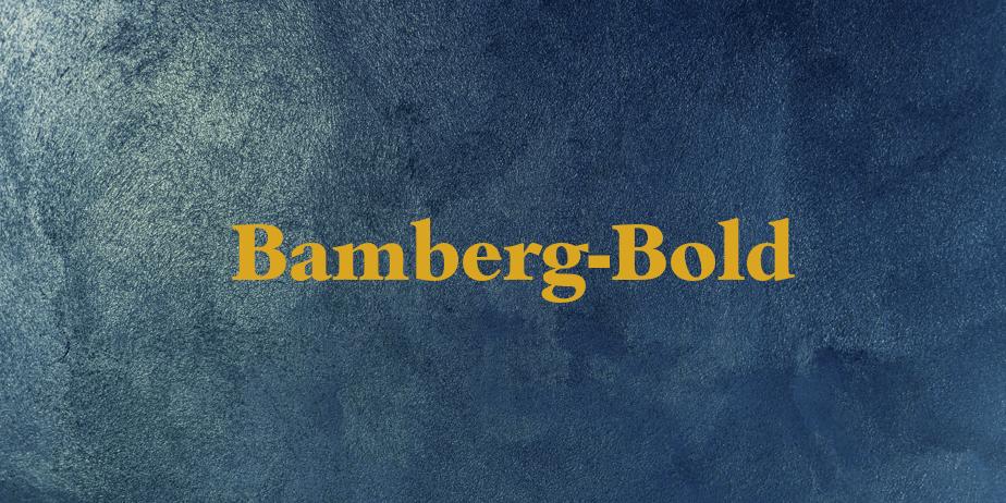 Fonte Bamberg-Bold