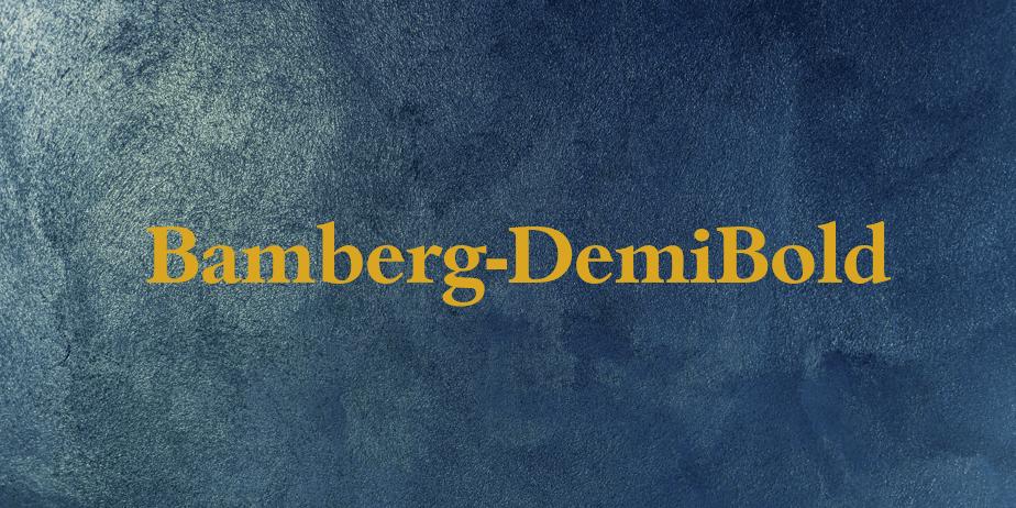 Fonte Bamberg-DemiBold