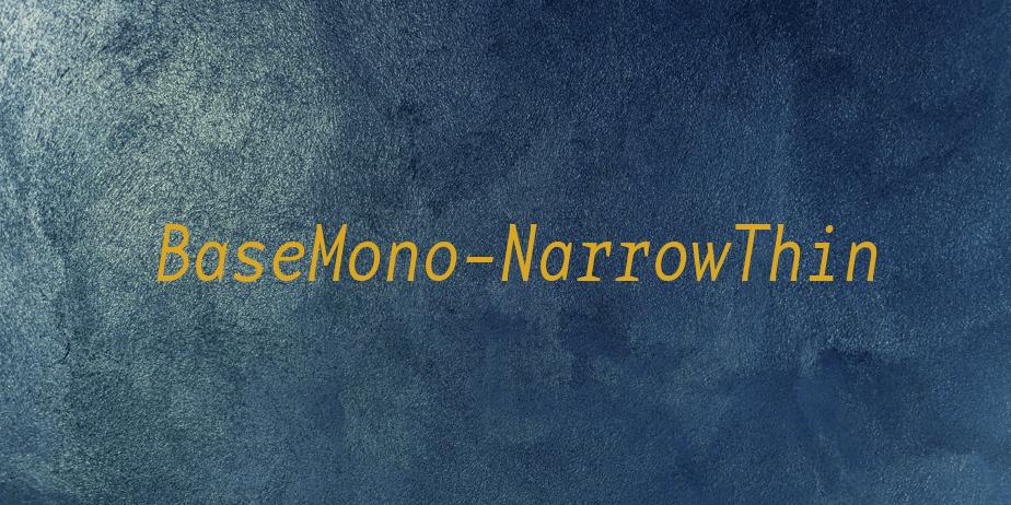 Fonte BaseMono-NarrowThin