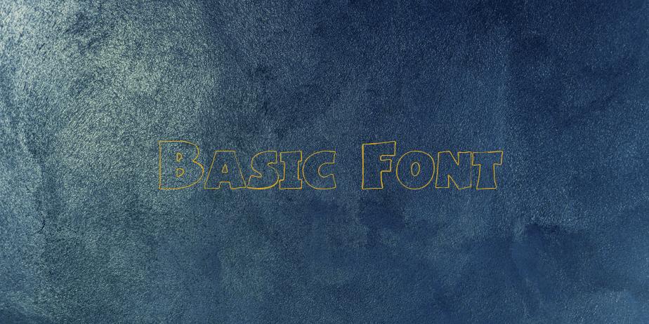 Fonte Basic Font