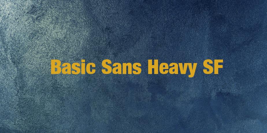 Fonte Basic Sans Heavy SF