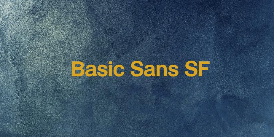 Fonte Basic Sans SF