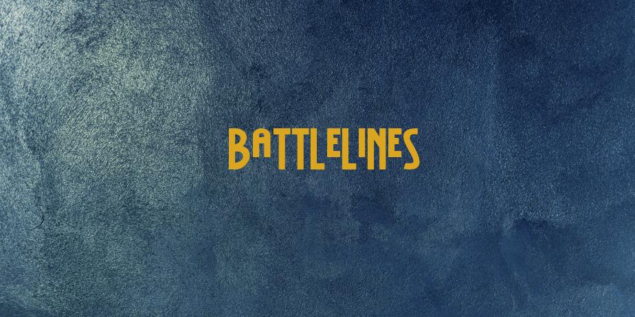 Fonte BattleLines