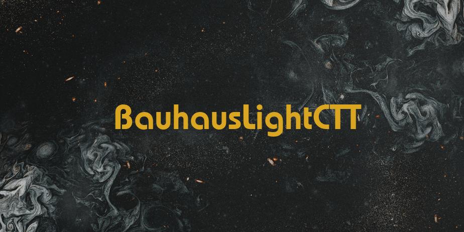 Fonte BauhausLightCTT