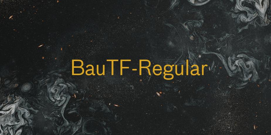 Fonte BauTF-Regular