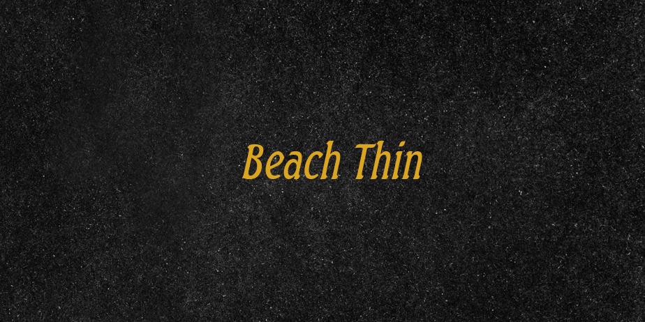 Fonte Beach Thin