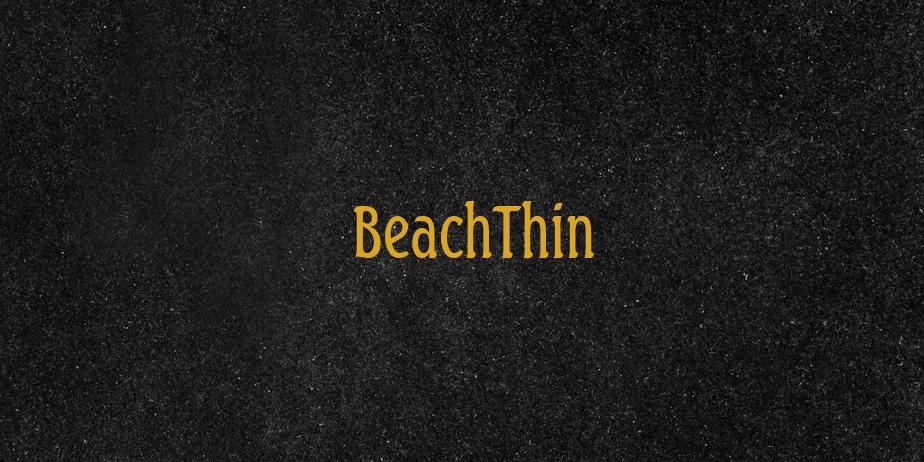 Fonte BeachThin