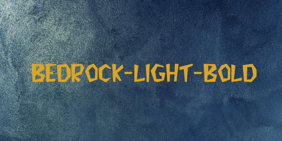 Fonte Bedrock-Light-Bold