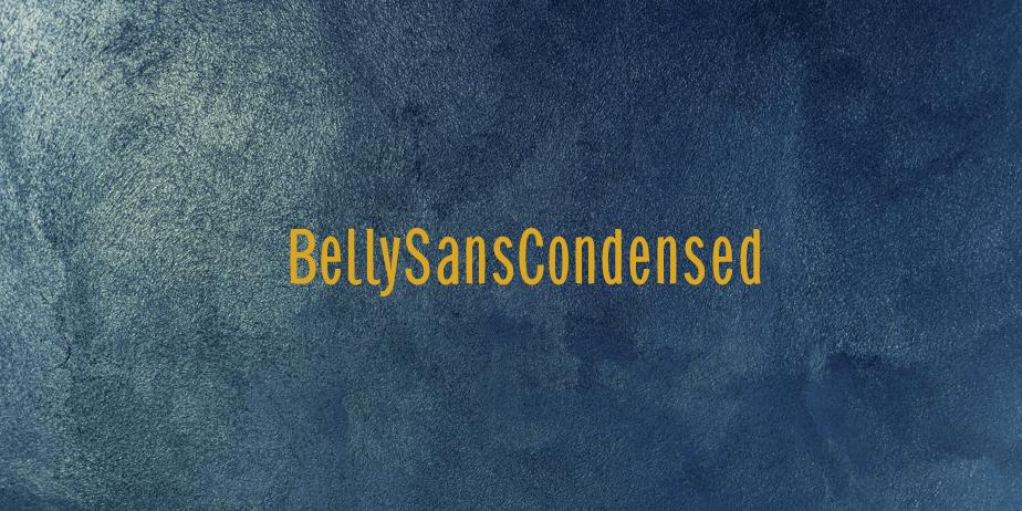 Fonte BellySansCondensed