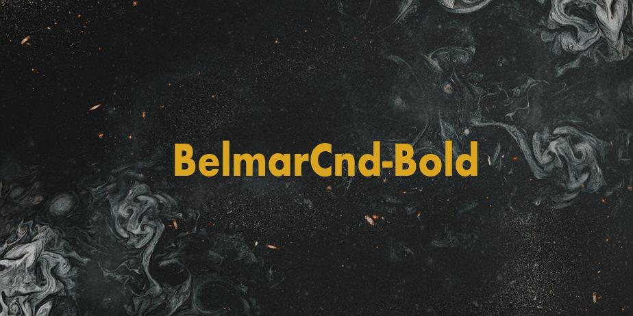 Fonte BelmarCnd-Bold