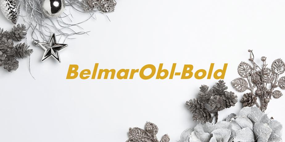 Fonte BelmarObl-Bold