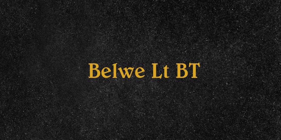 Fonte Belwe Lt BT