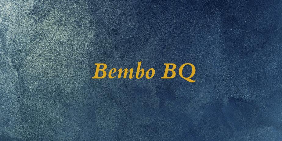 Fonte Bembo BQ