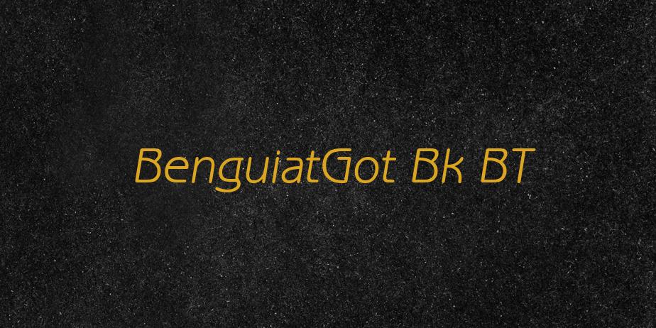 Fonte BenguiatGot Bk BT