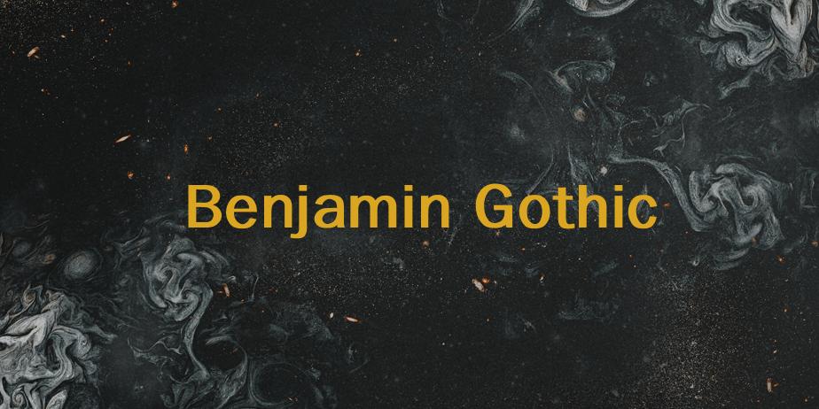 Fonte Benjamin Gothic