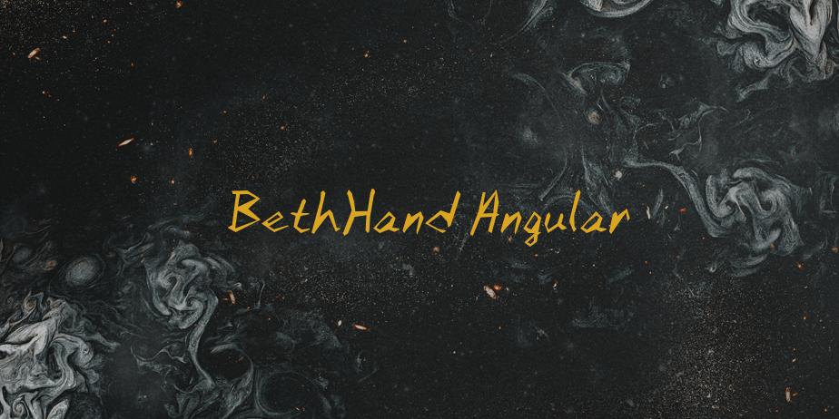 Fonte BethHand Angular