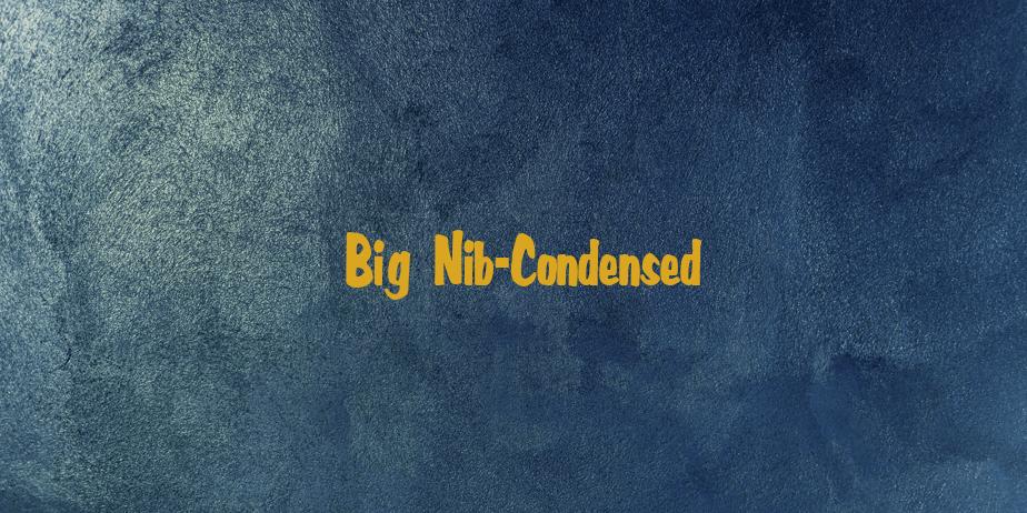 Fonte Big Nib-Condensed