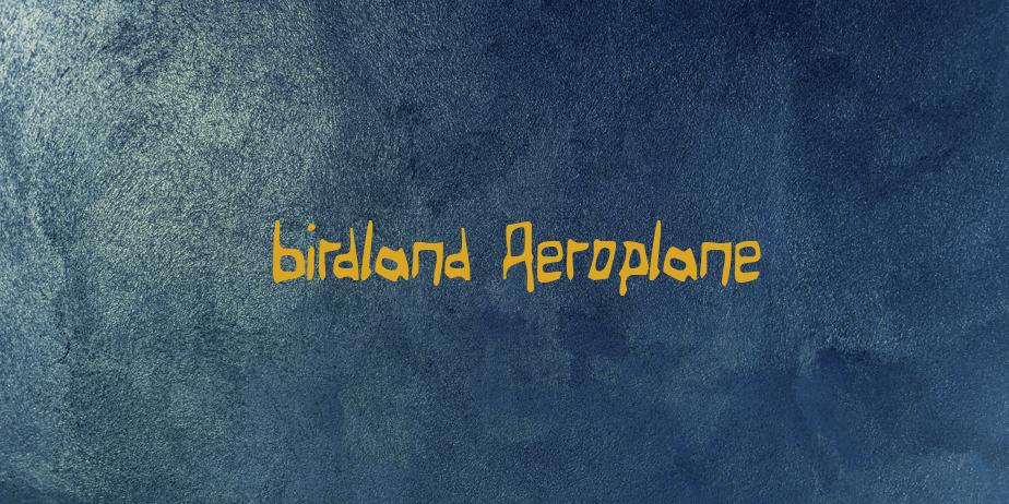 Fonte Birdland Aeroplane